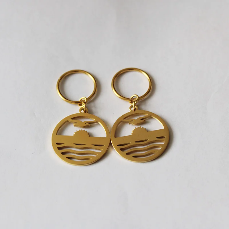 Stainless Steel Gold Earring for Women Girls Trendy Earrings Australia New Zealand Kiribati Jewelry Gifts | Украшения и