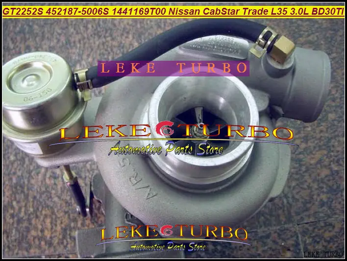 GT2252S 452187-0001 452187-0003 709693-452187 0005 1441169T00 турбо для Nissan CabStar Trade M100 L35 1996-BD-30TI 3.0L |