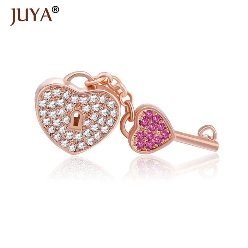 Модные Роскошные бусины подвески в форме сердца с цирконом AAA для