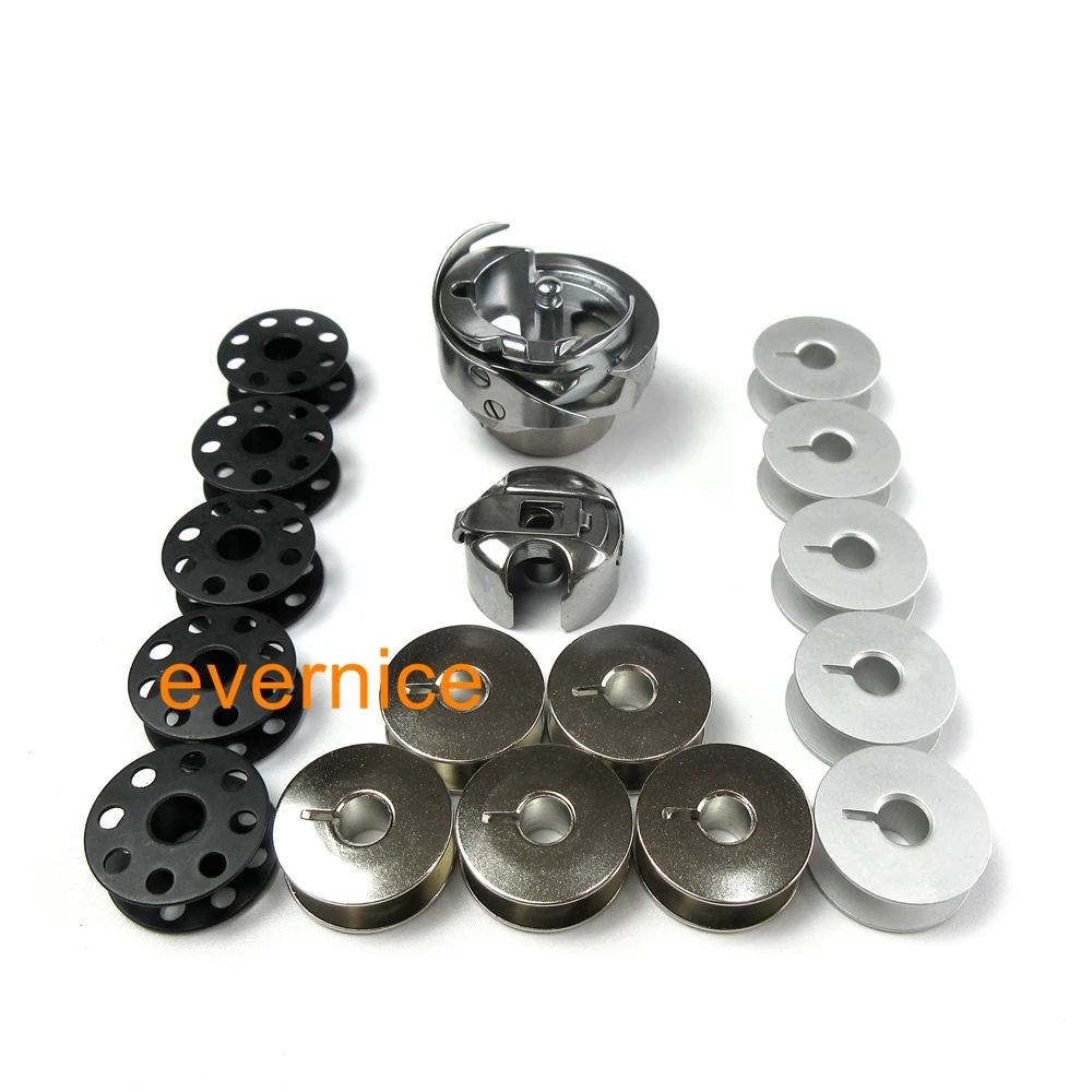 

Rotary Hook+ Bobbin Case+15 Bobbins For Singer 241 251 281 191D Consew 210 310