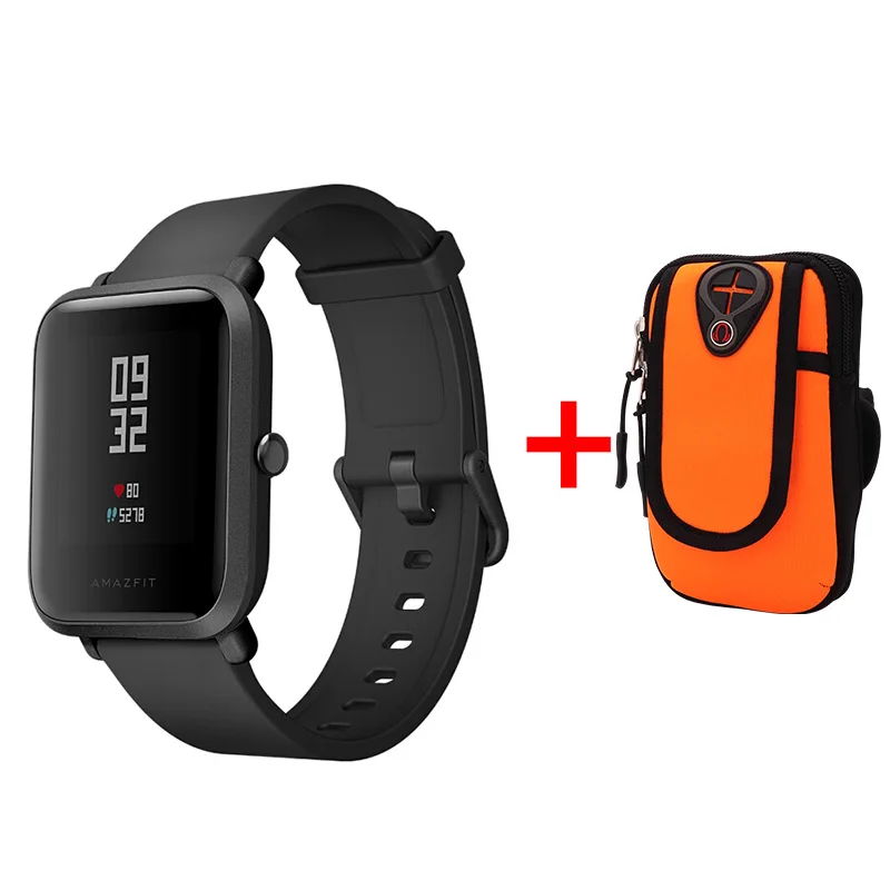 Xiaomi Amazfit Bip Smart Satch Globle Версия Huami Pace Lite IP68 GPS Gloness умные часы с частотой сердечных сокращений 45 дней в режиме ожидания - Цвет: Bip01-ORB