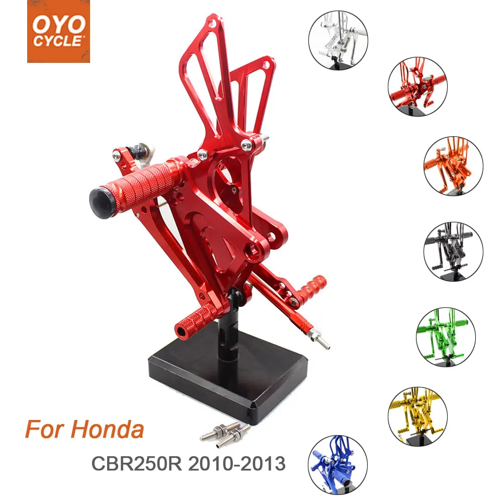 Для Honda CBR250R 2010-2013 мотоцикл задний Набор аксессуаров CNC регулируемый подножки CBR 250R