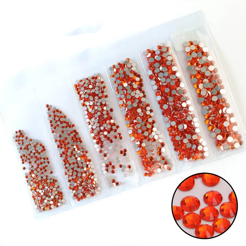 6LB029 SS3-SS10 стеклянные кристаллы для ногтей Стразы для шармов дизайн ногтей декоративная перегородка AB Цвет Стразы японский дизайн ногтей - Цвет: 6LB029