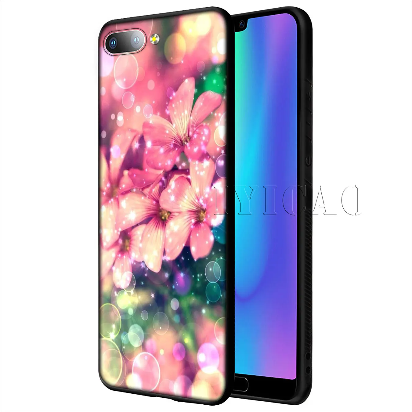 Мягкий силиконовый чехол для телефона IYICAO rose flower Starry sky Huawei Y9 Y7 Y6 Prime 2019 Honor 20 8C 8X 8 9 9X