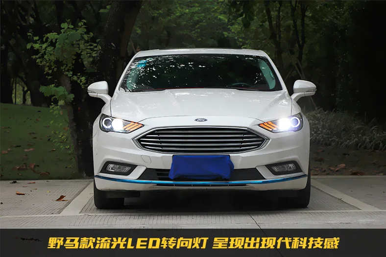 D-YL Автомобиль Стайлинг для Mondeo фары Fusion светодиодный фары оригинальные DRL Биксеноновые линзы Высокая Низкая головка луча лампа