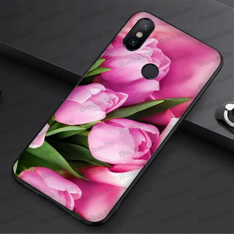Чехол Babaite с цветком тюльпана оболочка аксессуары для телефона чехол redmi 5plus 5A 6pro 4X
