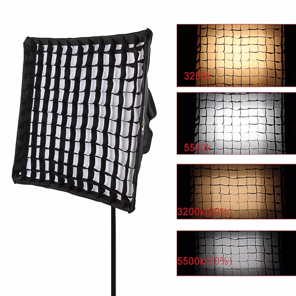 Fotopal светодиодный панели вспышки соты Softbox Сетки диффузор комплект постояннго студийного для лампы-вспышки Aputure v-образной КРЕПЕЖНОЙ ПЛАСТИНОЙ LS 1S 1C лампа