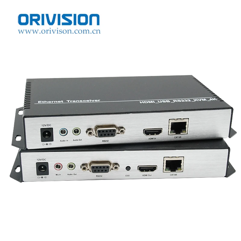 ZY CKH501 4K * 2K HDMI KVM трансивер более 120 Cat5/6 кабелей с RA232/USB/EDID/Mic/Audio для