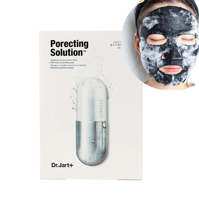 Porecting Solution Dr.Jart+ маска Водоструйная Успокаивающая Hydra раствор маска для лица Гиалуроновая кислота маска для лица увлажняющая пузырьковая черная маска - Цвет: Porecting Solution