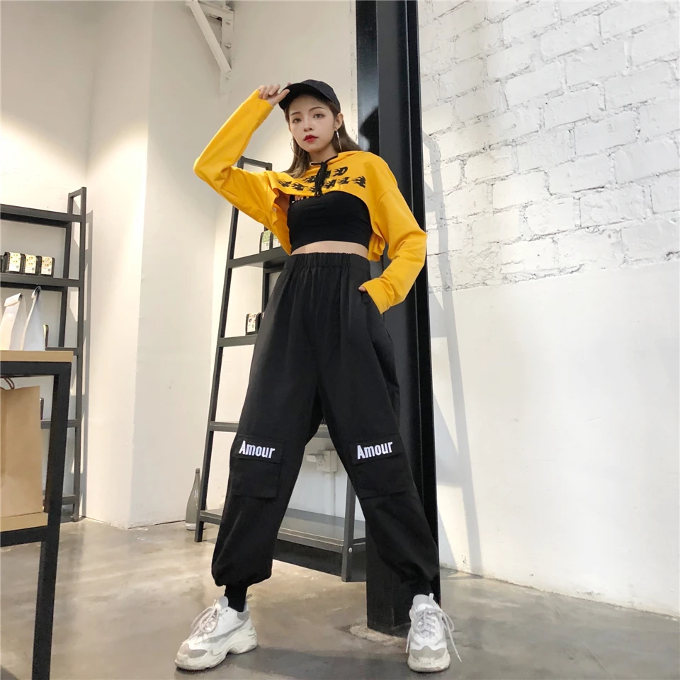 Уличная одежда новинка корейская модная женская хипстерские свободные