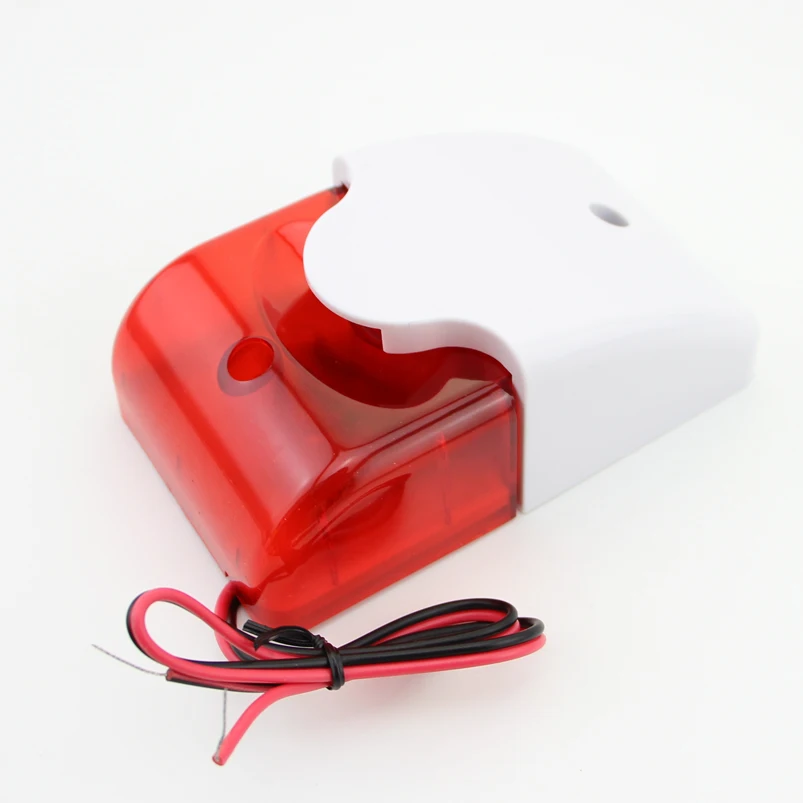 Бесплатная доставка! 12 В мини внутренняя проводная сирена с крассветильник Том