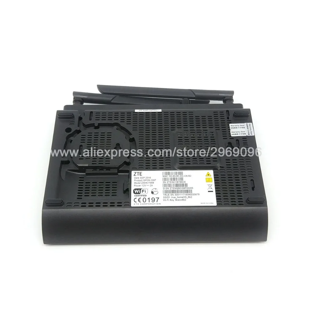 Zte ZXHN F668 V5.2 GPON ONU ONT FTTH HGU модель маршрутизатора 4GE+ 2TEL+ CATV+ Wifi такая же функция, как F660 F623 GPON ONU ONT