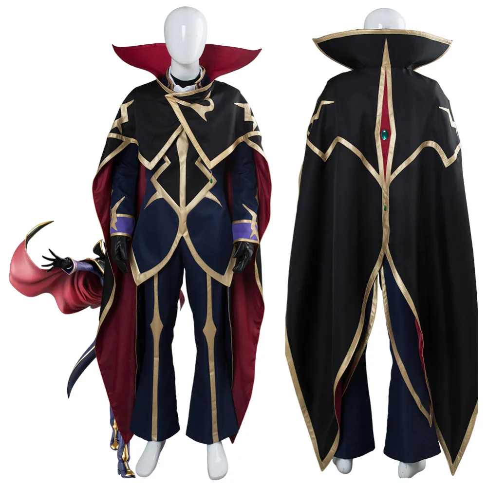 Code Geass Косплэй костюм Lelouch воскресения Сезон 3 нулевой платье для взрослых на
