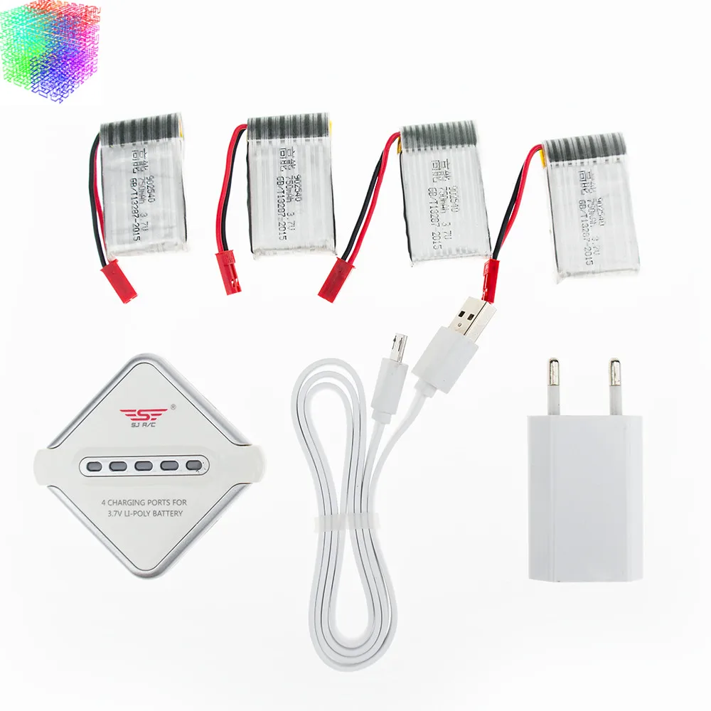 Lipo MJX X400 3 7 V 750mAh батарея 4 шт и зарядное устройство с вилкой для x800 X300C батареи rc