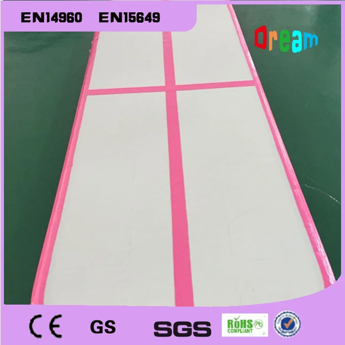 Скидка Гимнастический надувной воздушный трек с насосом, 6x1x0,2 м