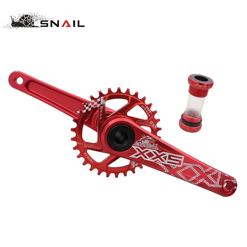 Велосипедные комплекты SNAIL Chainwheel 30T 32T 34T 36T 7075 CNC Chainring для Sram GXP XX1 X9 XO X01 AL|narrow wide