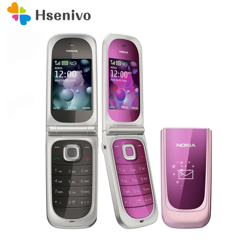 Nokia 7020 отремонтированы Оригинальный разблокированный флип 2 0 &quotGSM телефон 2G Bluetooth