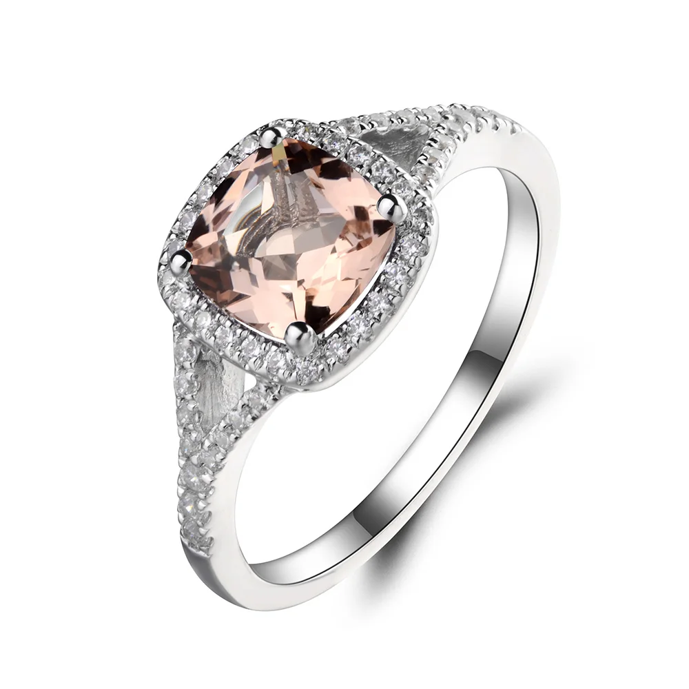 Женское кольцо с драгоценным камнем|cushion cut engagement|gemstone rings silver925 sterling gemstone |