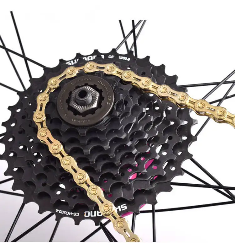 MTB горная цепь для дорожного велосипеда 9 скоростей 116L Антикоррозийная