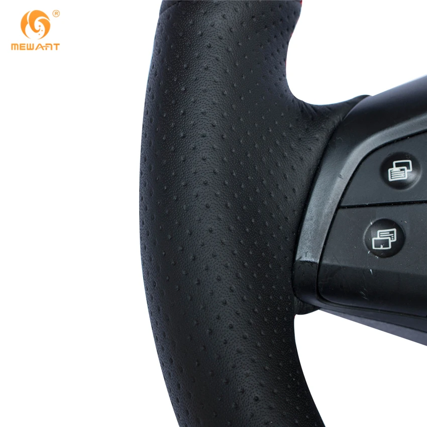 MEWANT черная крышка рулевого колеса из натуральной кожи для Mercedes Benz M Class ML350 ML500 2005