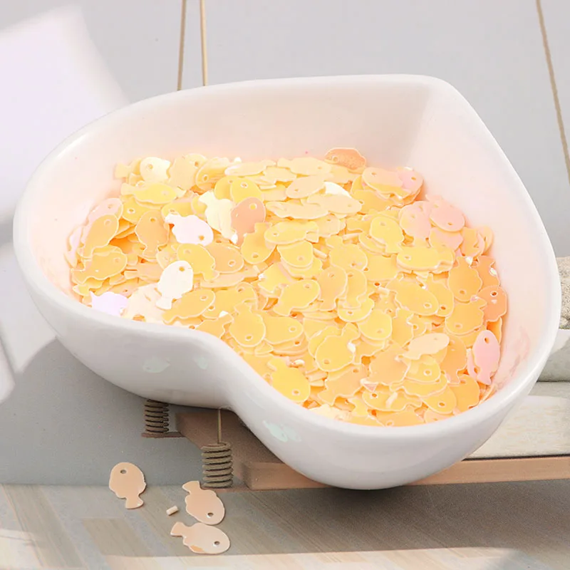 AB Flesh 10 г/пакет 5*7 мм Красочные рыбки блестки DIY Slime материал блестки Lentejuelas фитинги для рукоделия ремесло бижутерия 720 шт - Цвет: AB Flesh