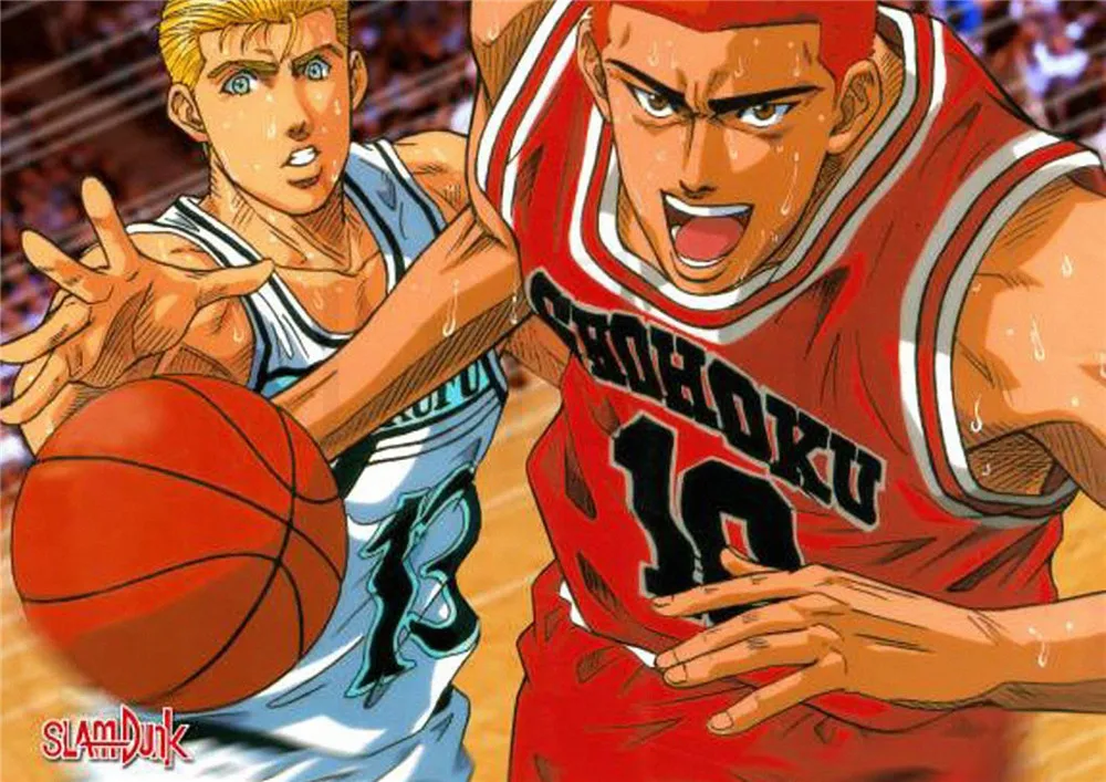Светло-зеленый Slam Dunk плакаты настенные наклейки яркие цветные украшения для дома белая бумага с покрытием прямая - Цвет: Светло-зеленый