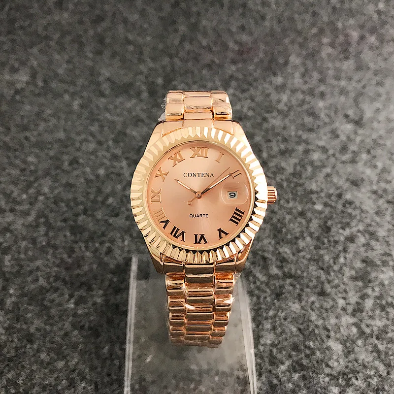 Contena бренд Для женщин часы Роскошные С кристалалми и стразами женские Часы Мода