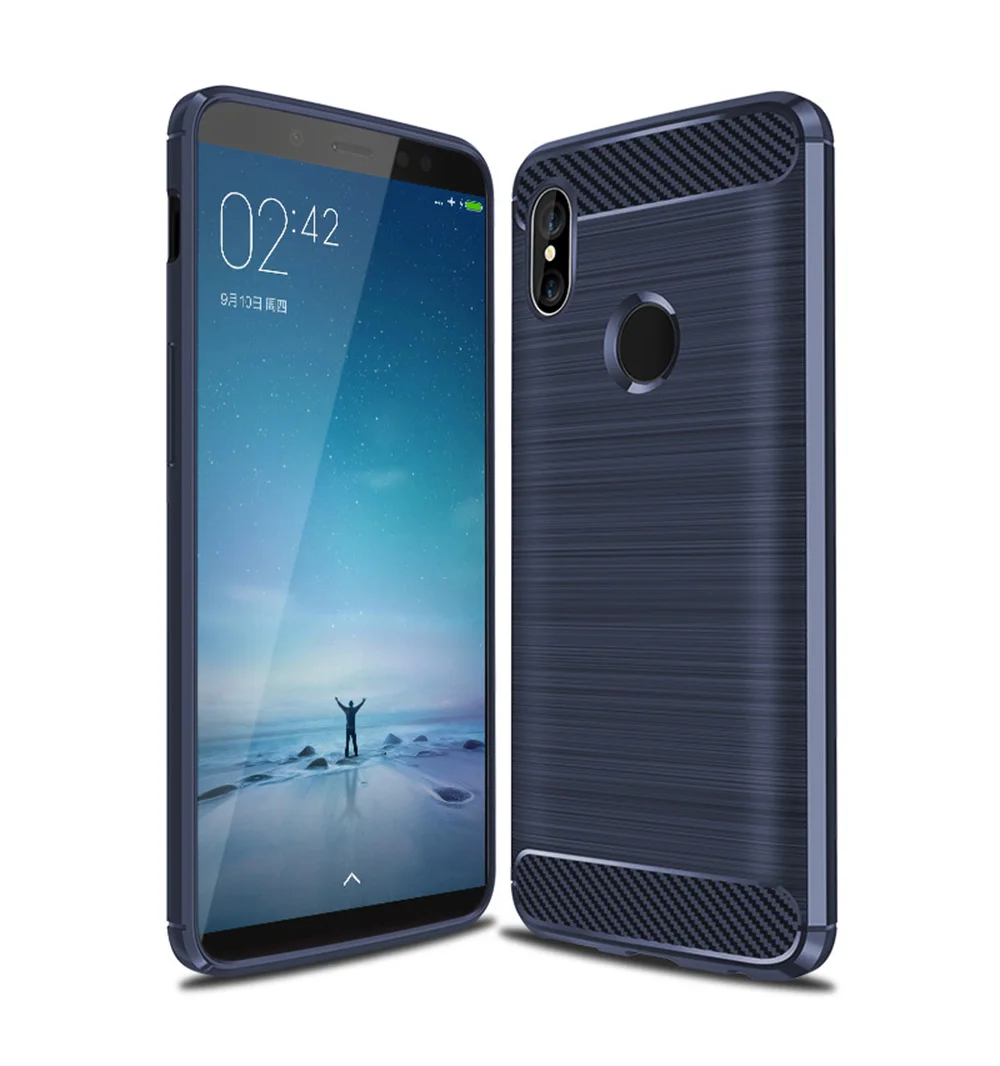 Для Xiaomi mi Max 3 чехол из углеродного волокна противоударный чехол для телефона для mi 8 mi 8 чехол красный mi Note 6 Pro Чехол гибкий бампер подходит для корпуса