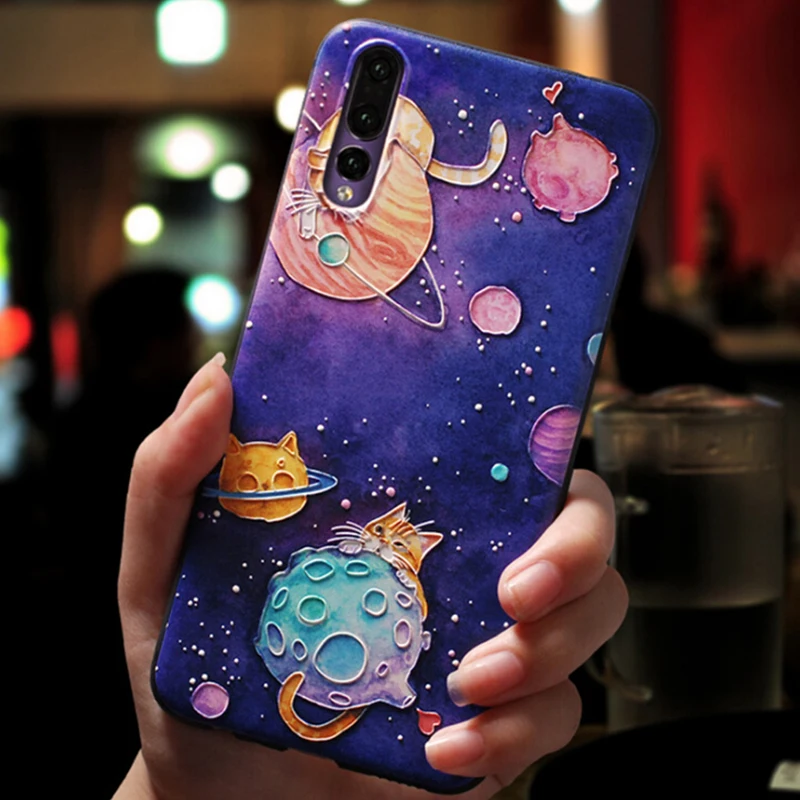 Чехол с космическими звездами для Motorola Moto E4 Plus EU 3D рельефный силиконовый чехол для Motorola G6 Play чехол для телефона для Moto G5S G5 Plus Мягкий