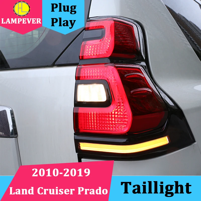 Автомобильный Стайлинг задние фонари в сборе для Land Cruiser Prado задний фонарь 2010-2019