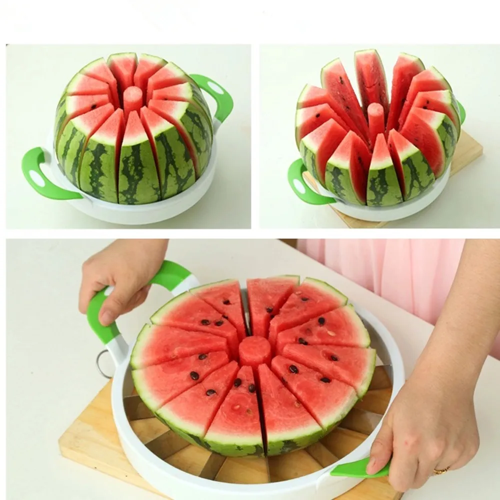 Creative Watermelon Slicer Melon Cutter Knife Stainless Steel Fruit Cutting Kitchen Practical Tools Vegetable |