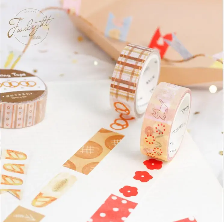 15 мм широкая бейка/лиса/цветы/сок коллаж лента для декорации Washi DIY планировщик