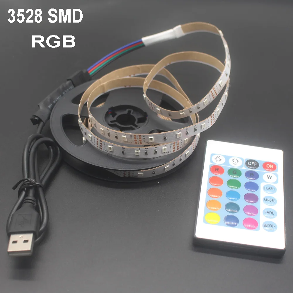 Светодиодная ленсветильник RGB 2835 3528 SMD HD TV подсветсветильник экрана настольного