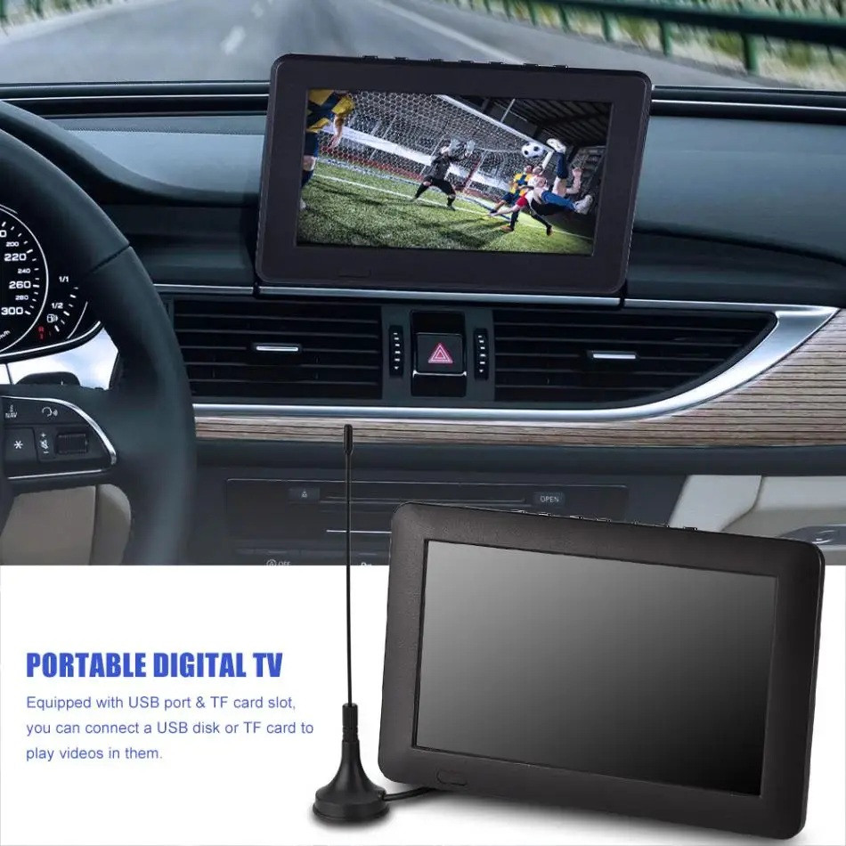 LEADSTAR портативный ATSC 1" 16:9 цифровое телевидение ТВ TFT светодиодный 1080P HD HDMI видео плеер