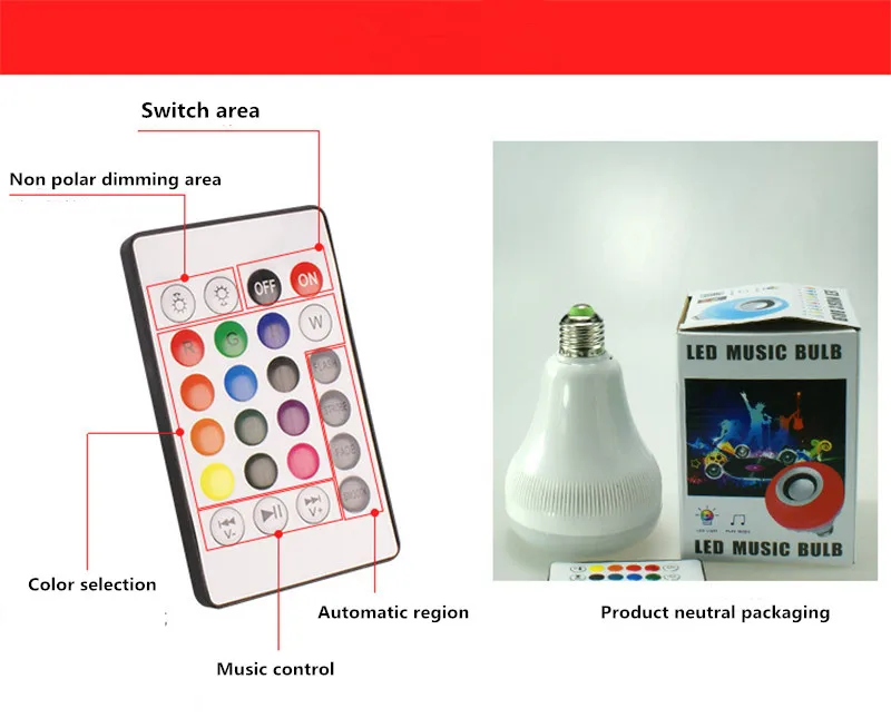 Беспроводная Bluetooth колонка лампочка с эффектом пламени E27 RGB умные светодиодные
