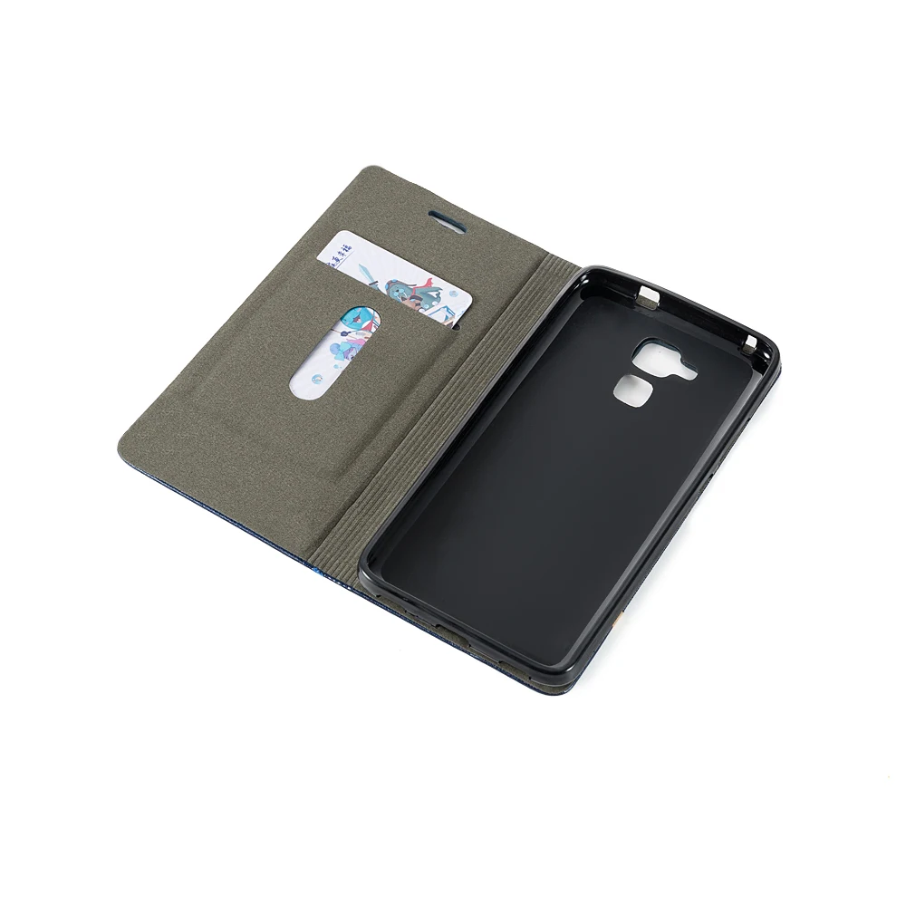 Чехол книжка из искусственной кожи для Huawei Honor 5C силиконовая задняя крышка чехол