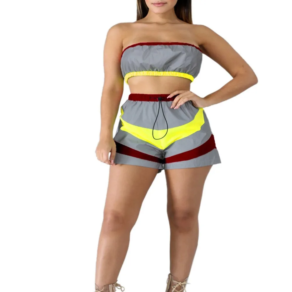 Женский светоотражающий костюм лето 2019|Спортивные костюмы| |