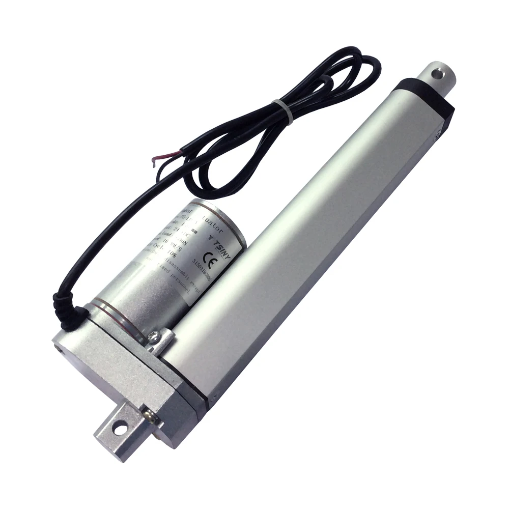 LD-B Модернизированный линейный исполнительный механизм 12V 1100/1500N высокий крутящий момент на 5 мм 13 мм/сек. В переменного тока, 50-300 мм ход линейный привод силы нажима 150 кг Шестерни мотор