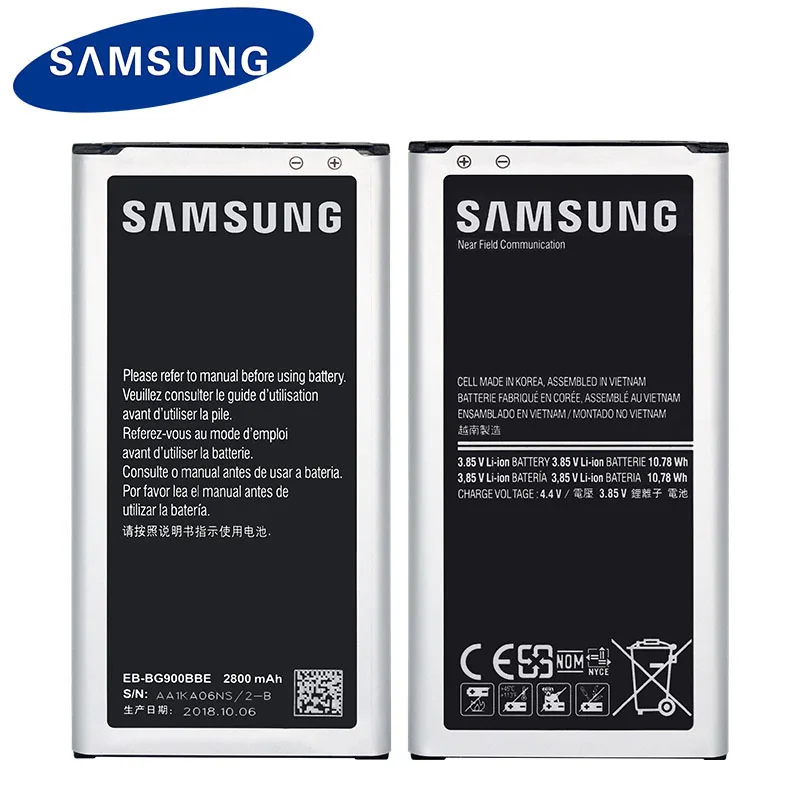 EB-BG900BBE EB-BG900BBC Батарея для samsung Galaxy S5 G900S G900F G9008V 9006V 9008W 9006W с ближней бесконтактной связи EB-BG900BBE EB-BG900BBU