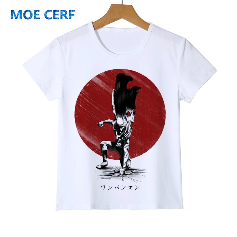 Футболка Saitama Oppai для детей летняя футболка с героями мультфильма One Punch Man