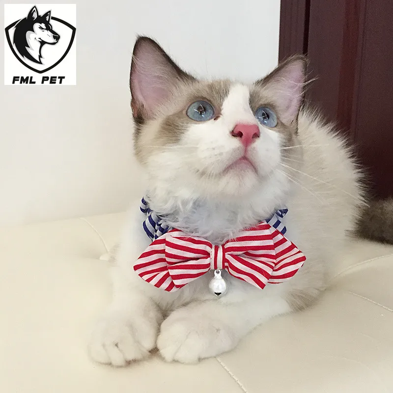 FML Pet хит продаж милые светоотражающие ошейники для кошек цветные воротники в