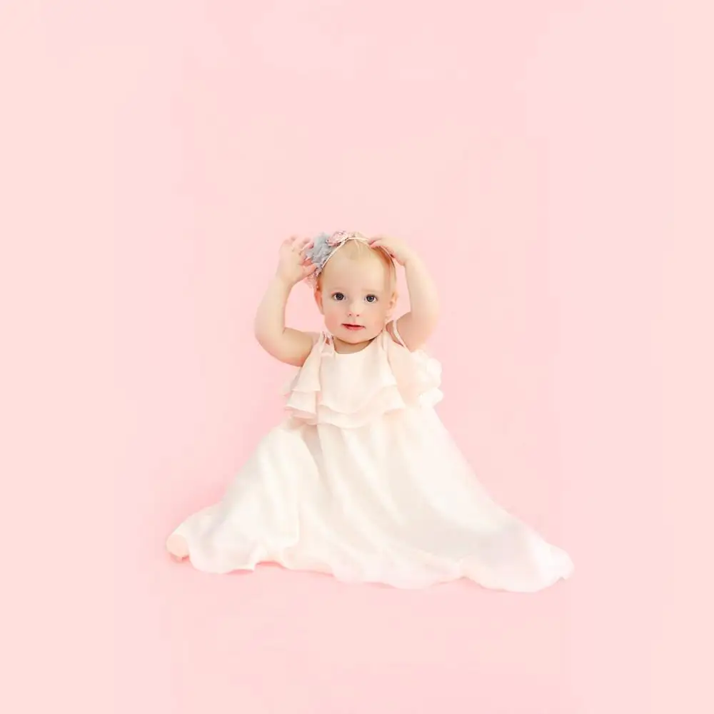 Mother Daugther Dresses Summer Mom And Me Prue Color Dress Family Look Matching Outfits Clothes Cute Lovely Mum Sister Baby Girl