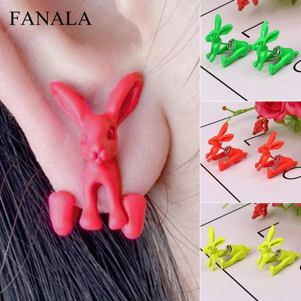 New Wedding Earrings Rabbit Women Gift Charm Fluorescent Shape Jewelry | Украшения и аксессуары