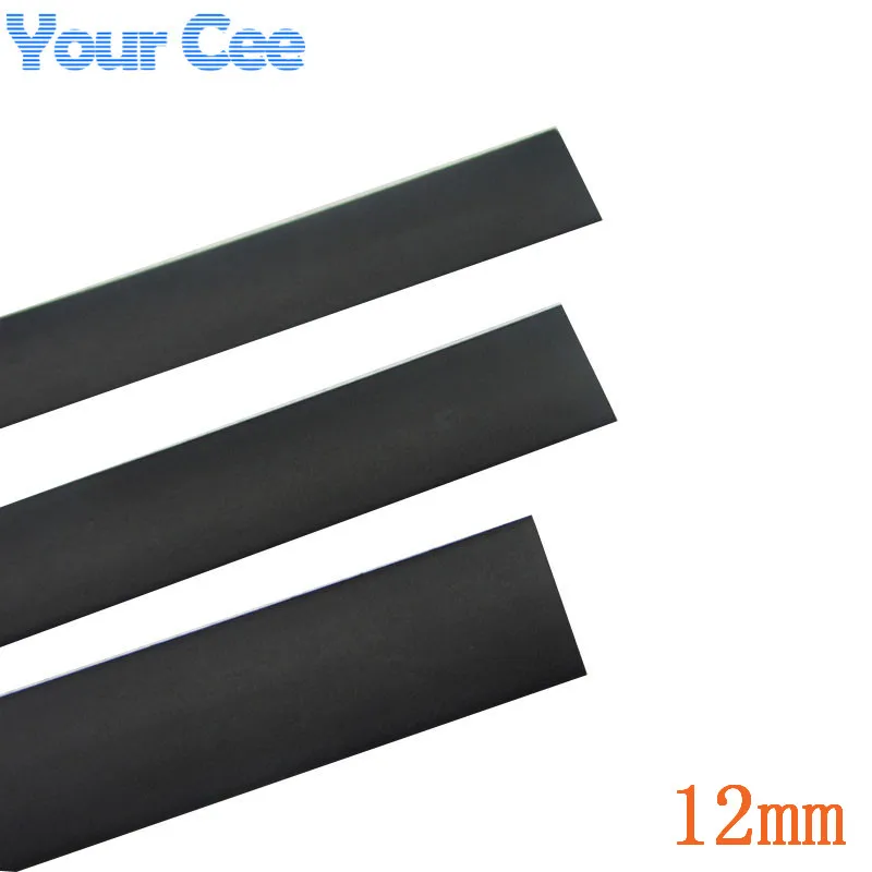 

1m Black Insulation Sleeves Heatshrink Heat Shrink Tubing Wire Wrap Cable Kit Inner Diameter 12mm 600V 125Celsius