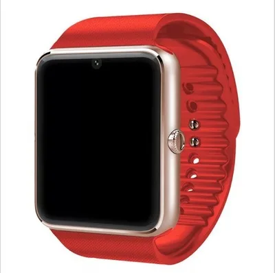 red OGV Bluetooth Смарт-часы для мужчин GT08 с сенсорным экраном большая батарея поддержка TF sim-карты камера для IOS iPhone Android телефон - Цвет: red