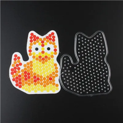 5 мм 3D головоломка игрушки для детей Pegboards шаблоны шаблонов для Хама бусины игрушки Perler бусины развивающие игрушки ручной работы искусство - Цвет: CAT