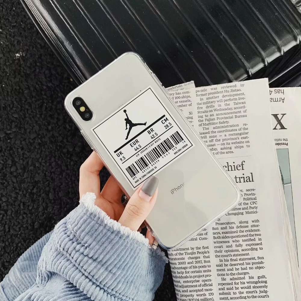 Новый Jordan чехол для iPhone X XS Max XR милый тонкий ТПУ iphone 8 7 6 S Plus мягкие силиконовые