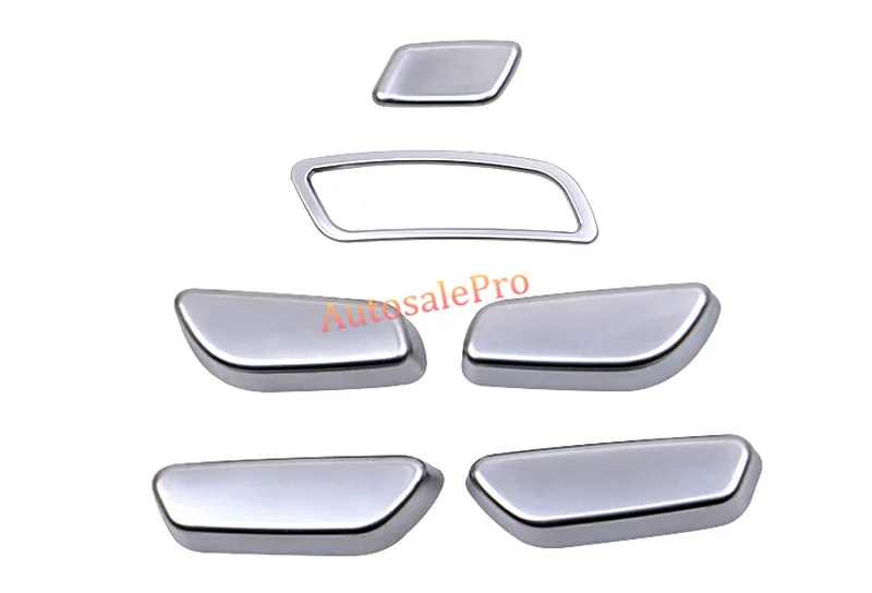 Накладка для кнопки регулировки сиденья автомобиля матовая хромированная с