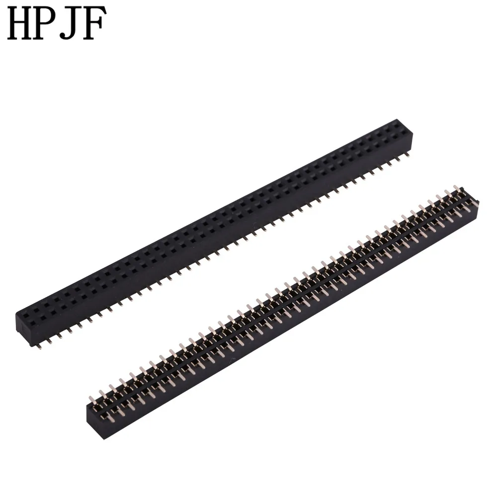 

2 шт. шаг 2,54 мм 2x40Pin 80 пиновый двойной ряд SMT SMD соединитель сокета