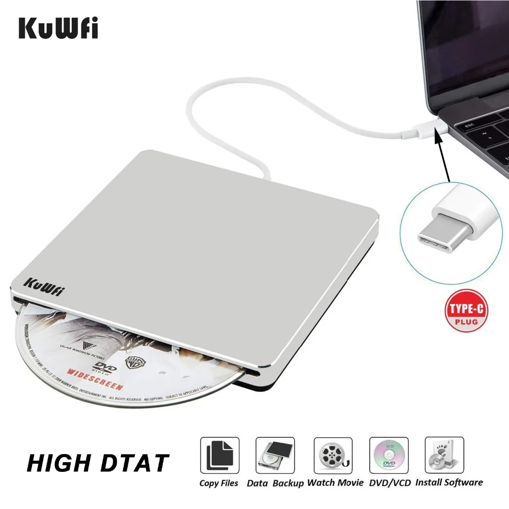 USB C Superdrive Внешний привод горелка DVD CD VCD ридер +/ RW реписатель проигрыватель для